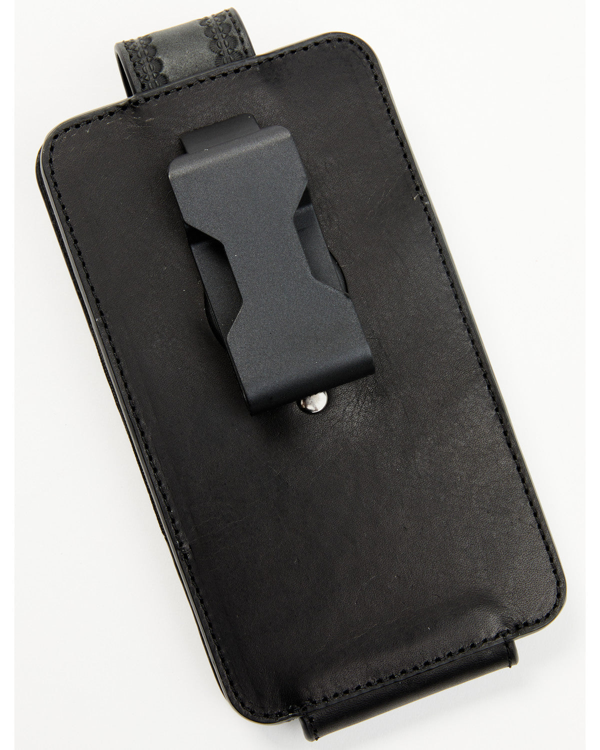 Men's Dwight Basketweave Tooled Cellphone Case Black