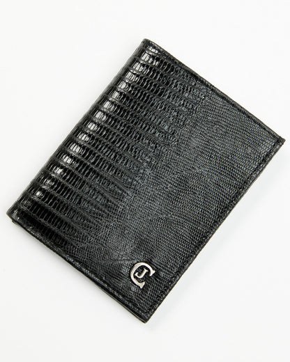 Black 1978™ Men's Vance Exotic Lizard Bifold Wallet Black