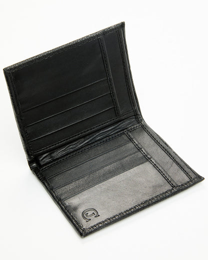 Black 1978™ Men's Vance Exotic Lizard Bifold Wallet Black