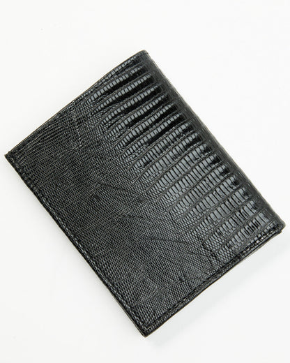 Black 1978™ Men's Vance Exotic Lizard Bifold Wallet Black