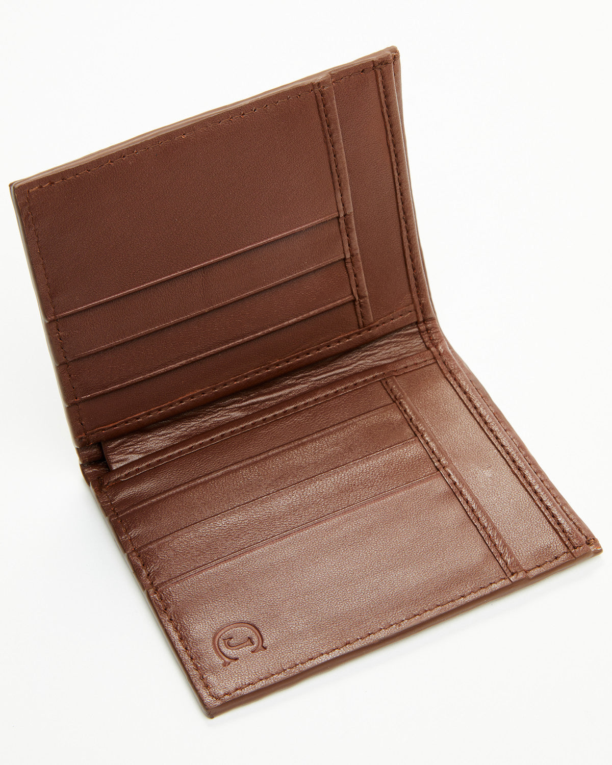 Black 1978™ Men's Sutton Exotic Caiman Tail Bifold Wallet Cognac