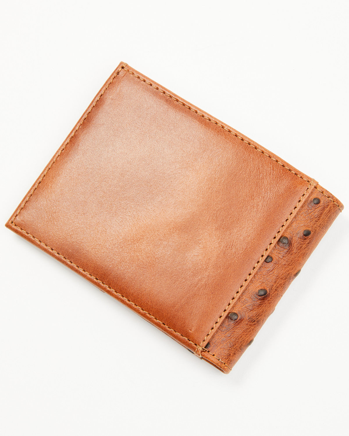 Men's Grady Faux Ostrich Bifold Wallet Brown