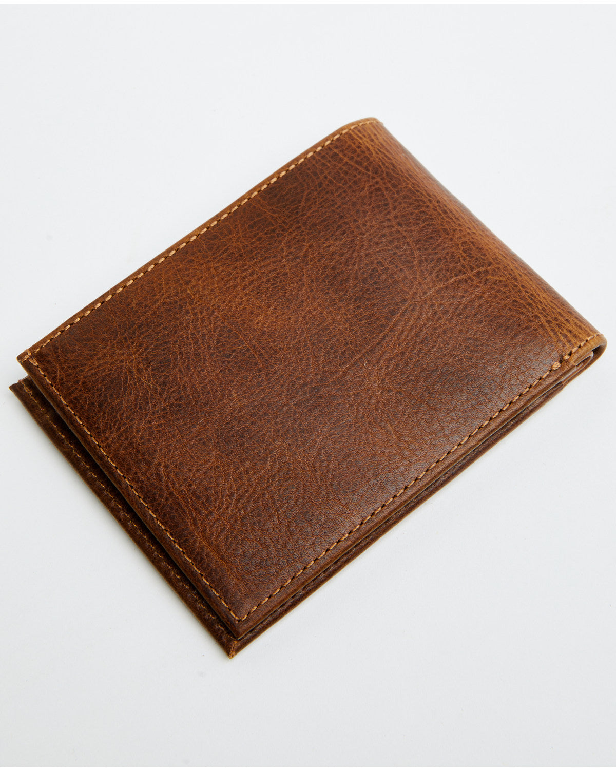 Men's Southwestern Woven Leather Bi-Fold Wallet Navy