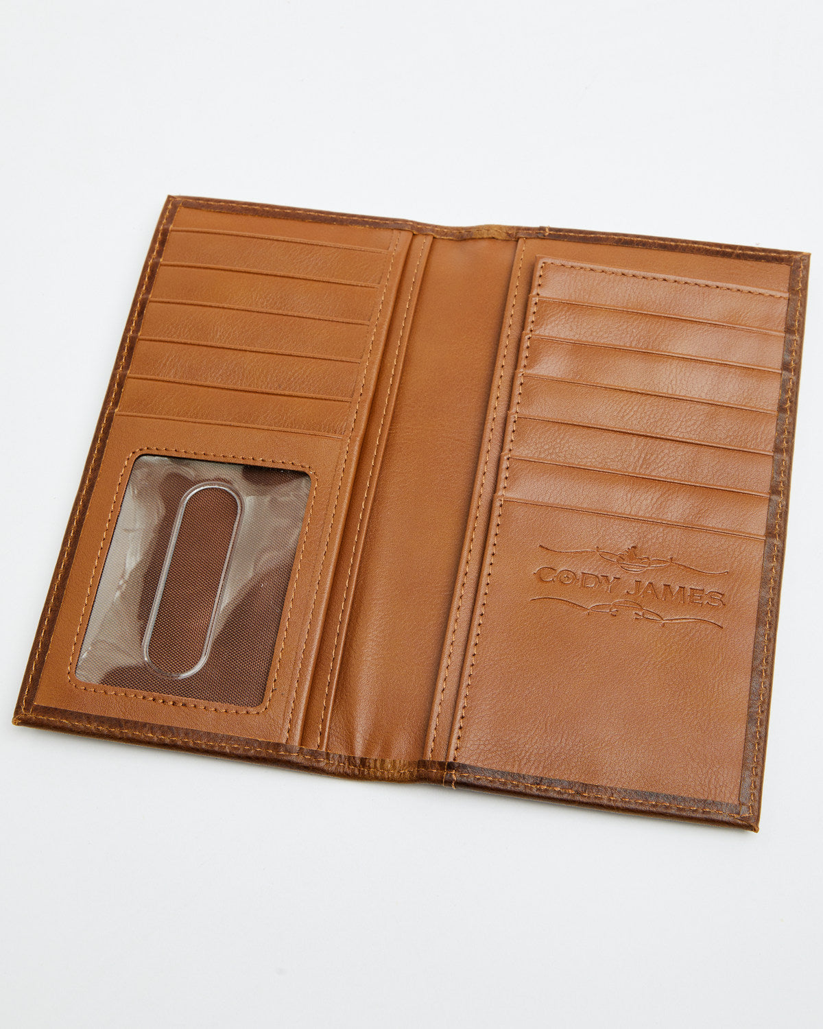 Men's Southwestern Woven Leather Rodeo Wallet Navy