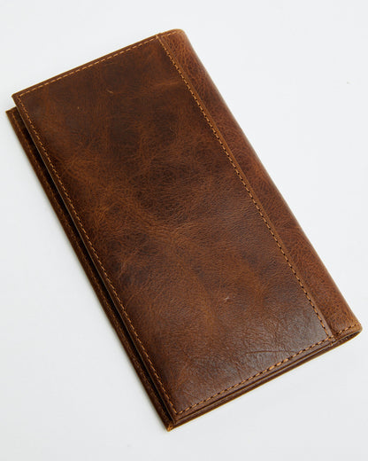 Men's Southwestern Woven Leather Rodeo Wallet Navy