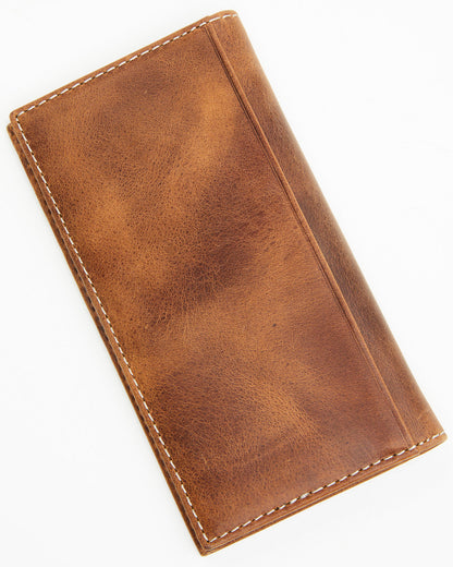 Men's Tooled Leather Rodeo Wallet Brown