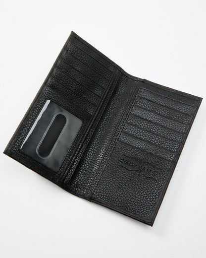 Men's Crocodile Embossed Rodeo Wallet Black