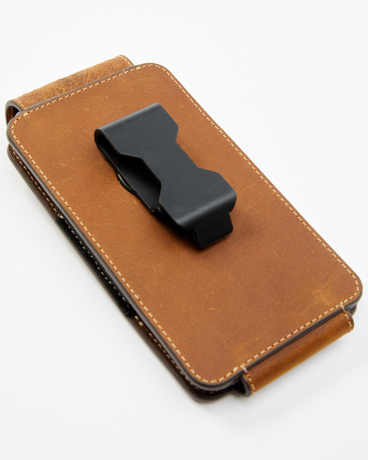 Men's Crocodile Embossed Cell Phone Case Brown