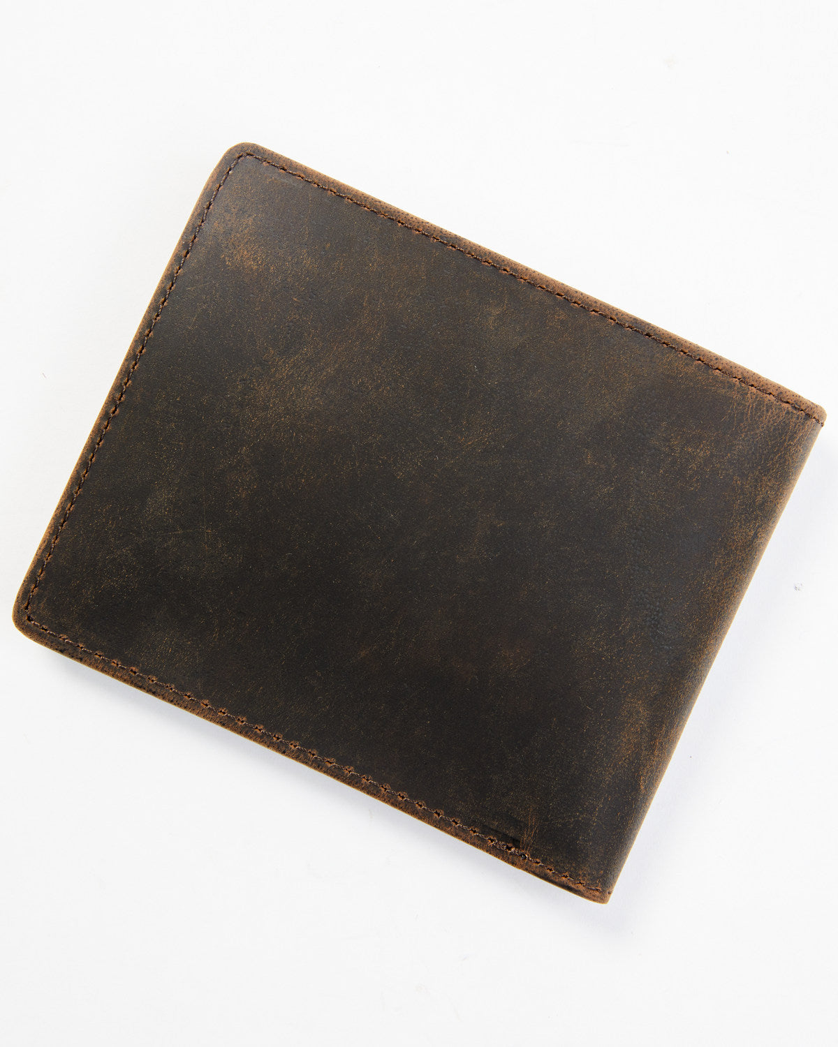 Men's Brown Mexico Slash Bifold Leather Wallet Brown