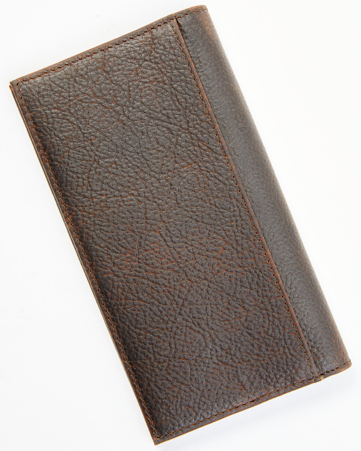 Men's Brown Don't Tread on Me Rodeo Leather Wallet Dark Brown