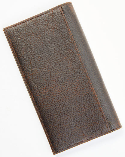 Men's Brown Don't Tread on Me Rodeo Leather Wallet Dark Brown