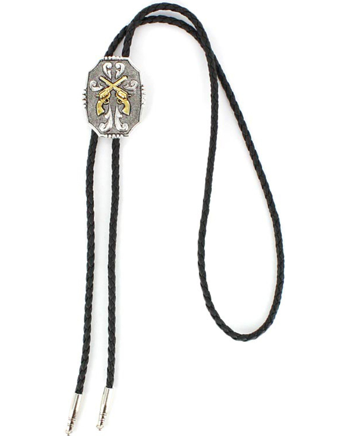 Men's Crossed Pistols Bolo Tie Multi