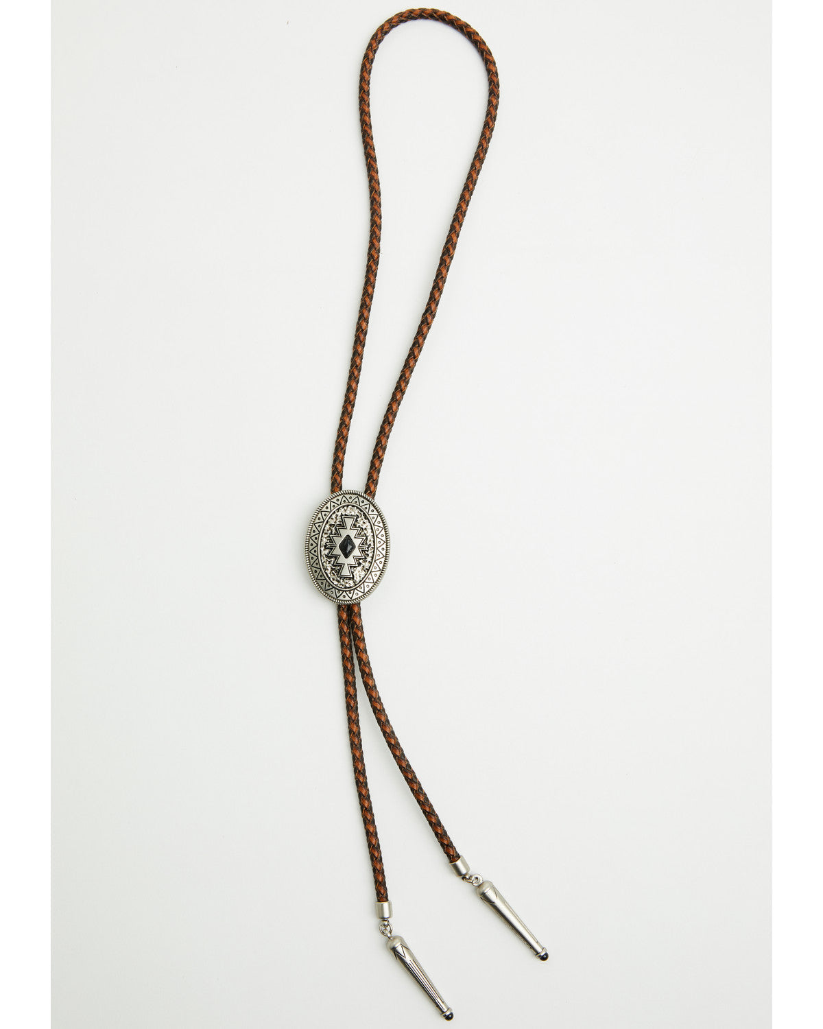 Men's Onyx Stone Bolo Tie Brown