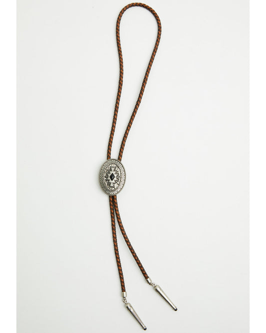 Men's Onyx Stone Bolo Tie Brown
