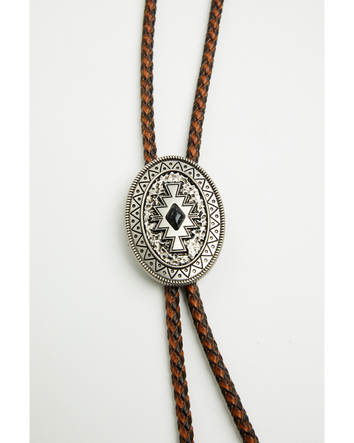 Men's Onyx Stone Bolo Tie Brown