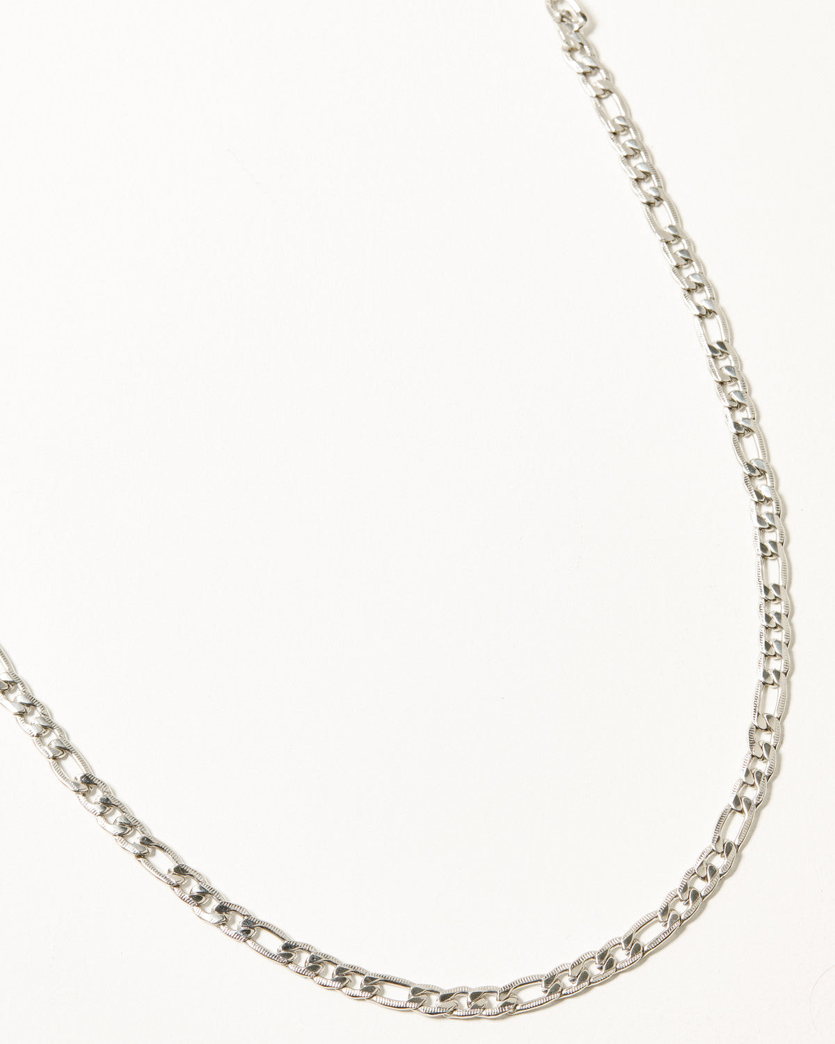 Men's Stainless Link Necklace Silver