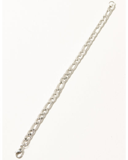 Men's Stainless Link Bracelet Silver