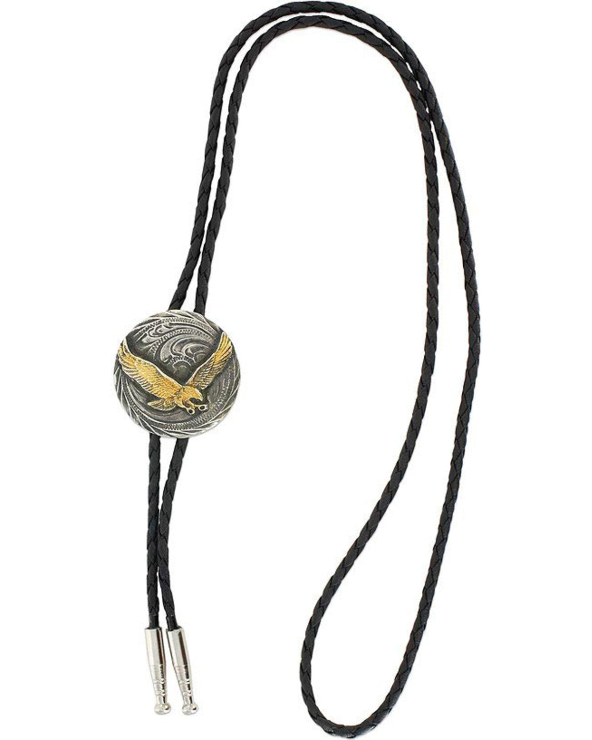 Men's Eagle Bolo Tie Silver