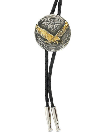 Men's Eagle Bolo Tie Silver