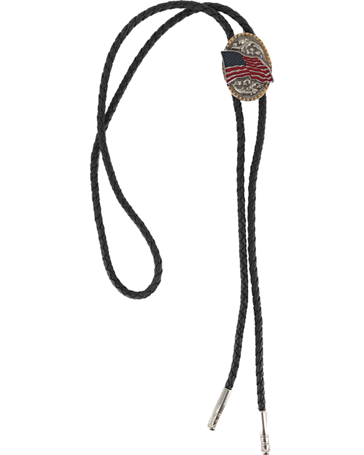 Men's American Flag Bolo Tie Multi