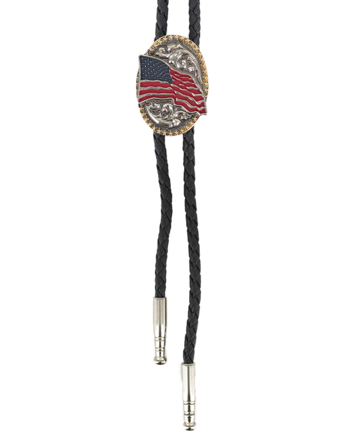 Men's American Flag Bolo Tie Multi