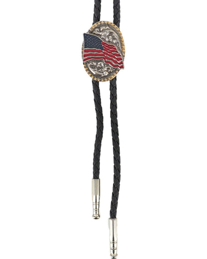 Men's American Flag Bolo Tie Multi