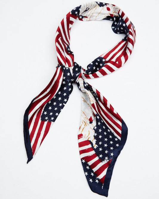 Men's Americana Wild Rag Scarf Red/white/blue