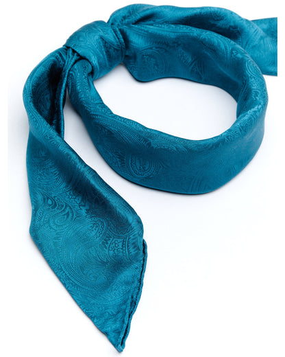 Men's Silk Jaquard Turquoise Scarf Turquoise