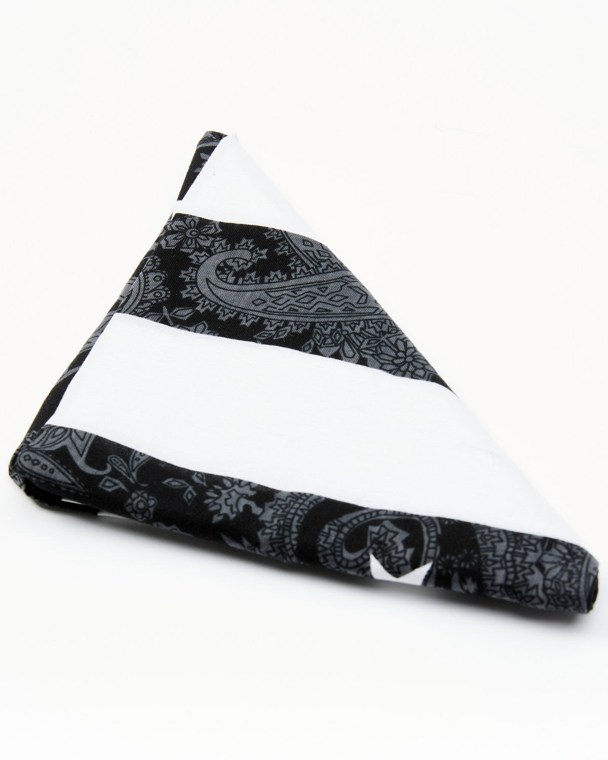 Men's Paisley Americana Flag Bandana Black