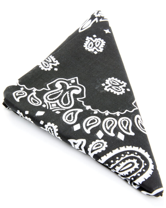 Men's Black Bandana Black