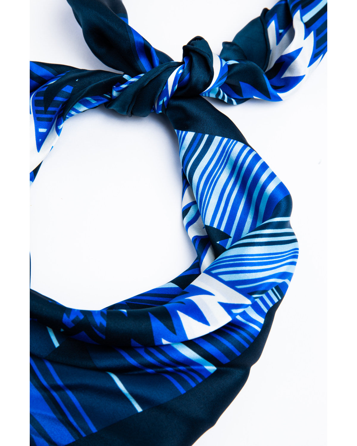 Men's Silk Southwestern Bandana Blue