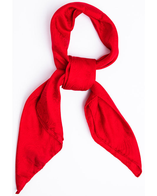 Men's Red Silk Jacquard Scarf Red