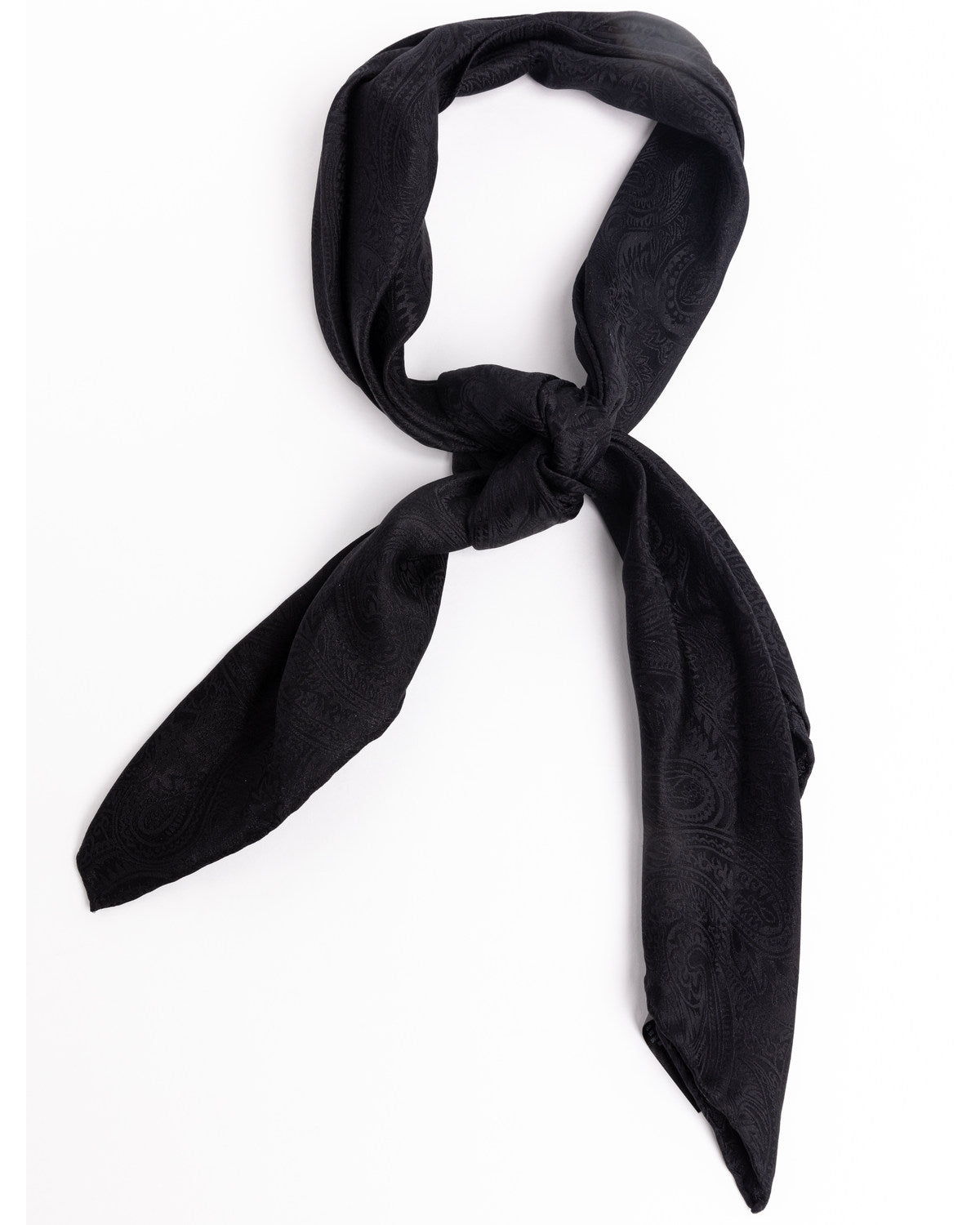 Men's Silk Jacquard Scarf Black