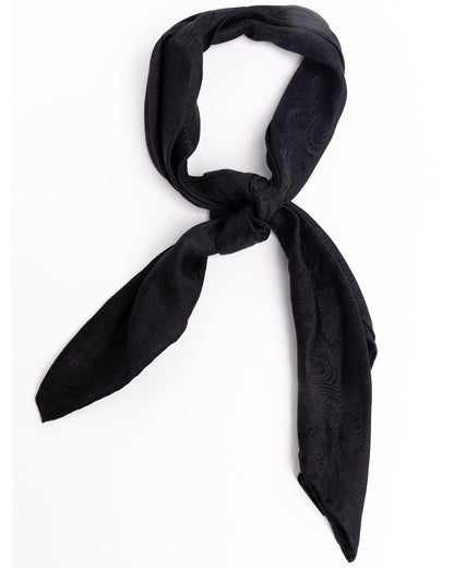 Men's Silk Jacquard Scarf Black