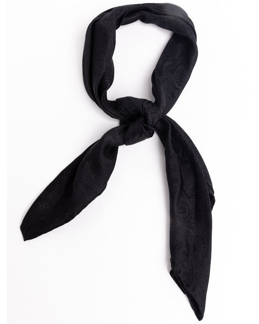 Men's Silk Jacquard Scarf Black