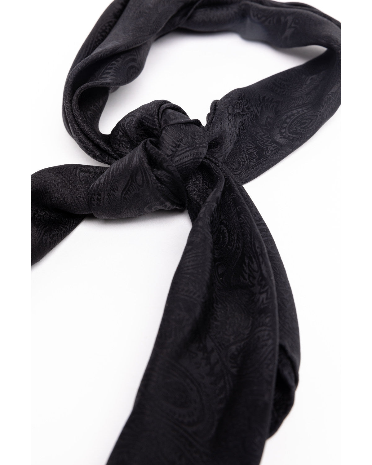 Men's Silk Jacquard Scarf Black