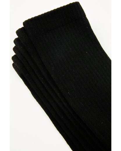 Men's Crew Socks - 3 Pack Black