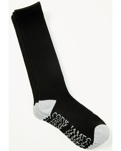 Men's Over The Calf Socks - 3 Pack Black