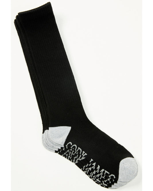 Men's Over The Calf Socks - 3 Pack Black