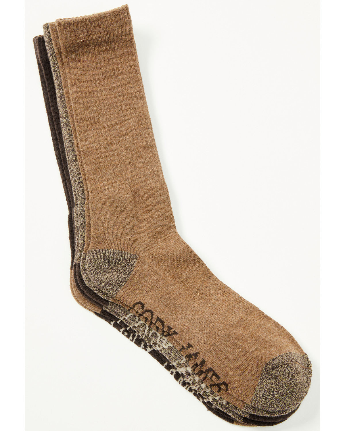 Men's Basic Over The Calf Socks - 3 Pack Brown