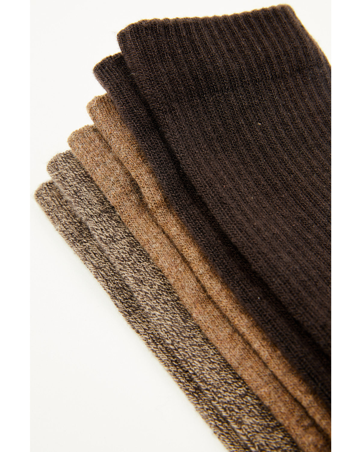 Men's Basic Over The Calf Socks - 3 Pack Brown