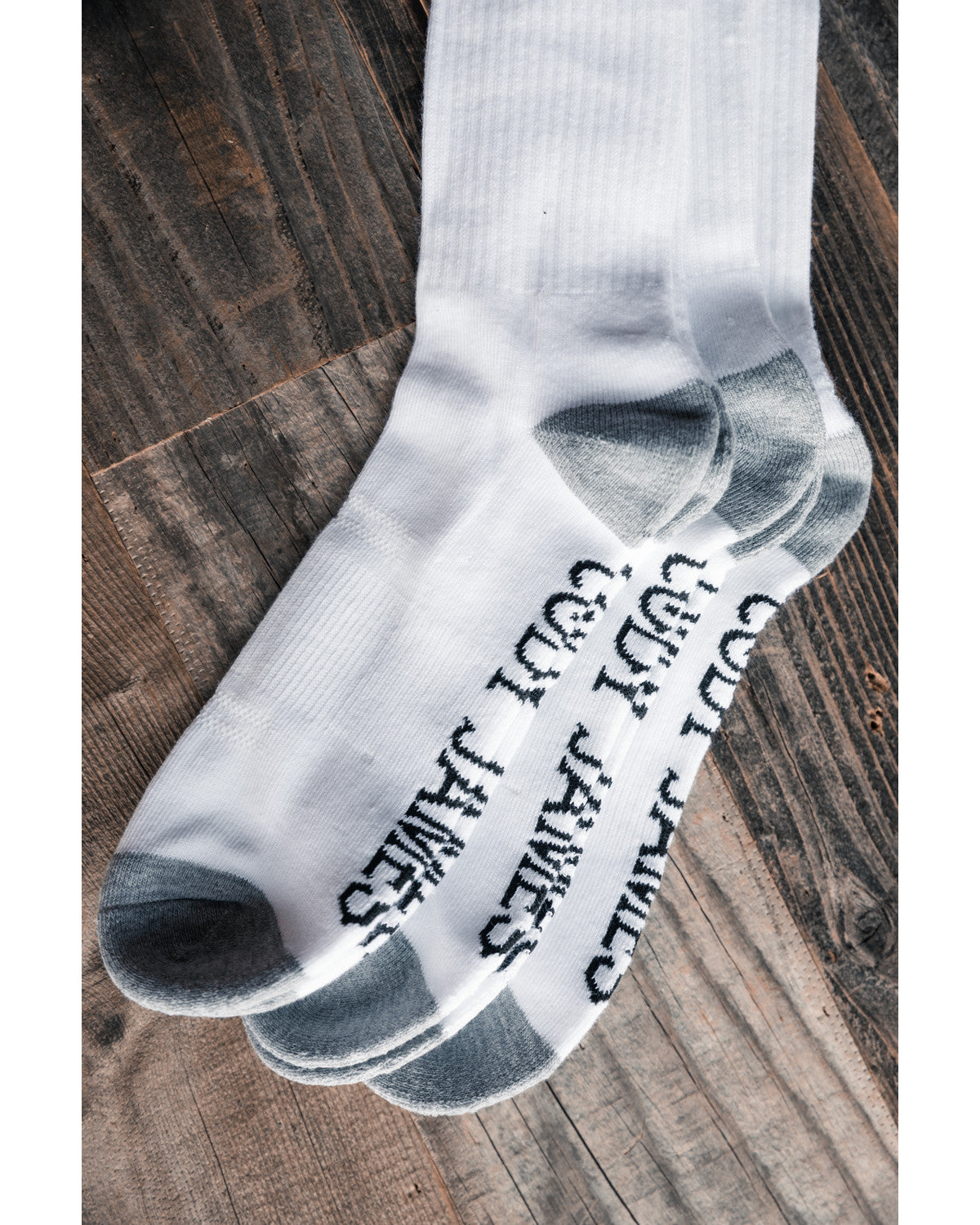 Men's Over The Calf Socks - 3 Pack White