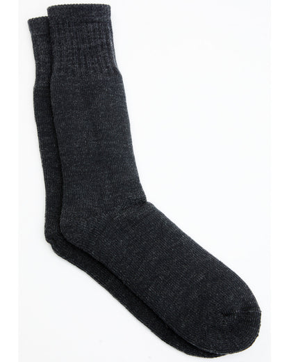 Men's Dark Gray Wool Boot Sock Dark Grey