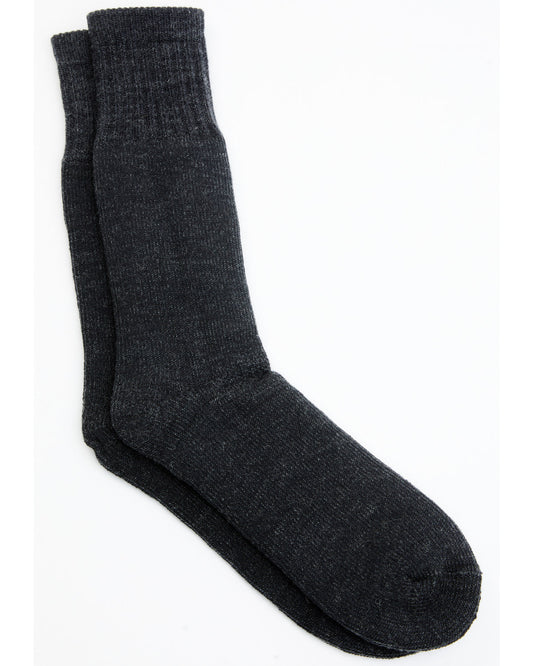Men's Dark Gray Wool Boot Sock Dark Grey