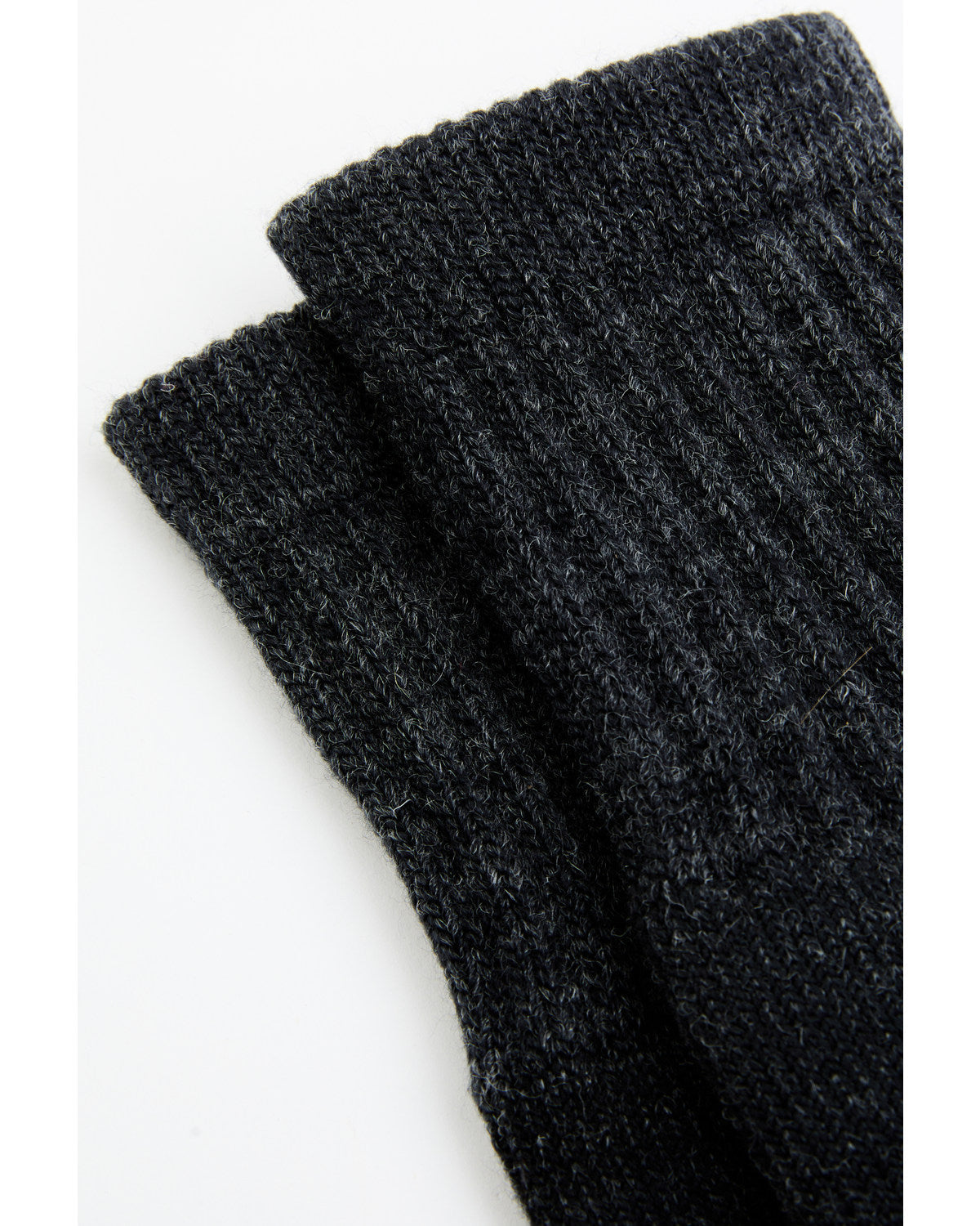 Men's Dark Gray Wool Boot Sock Dark Grey