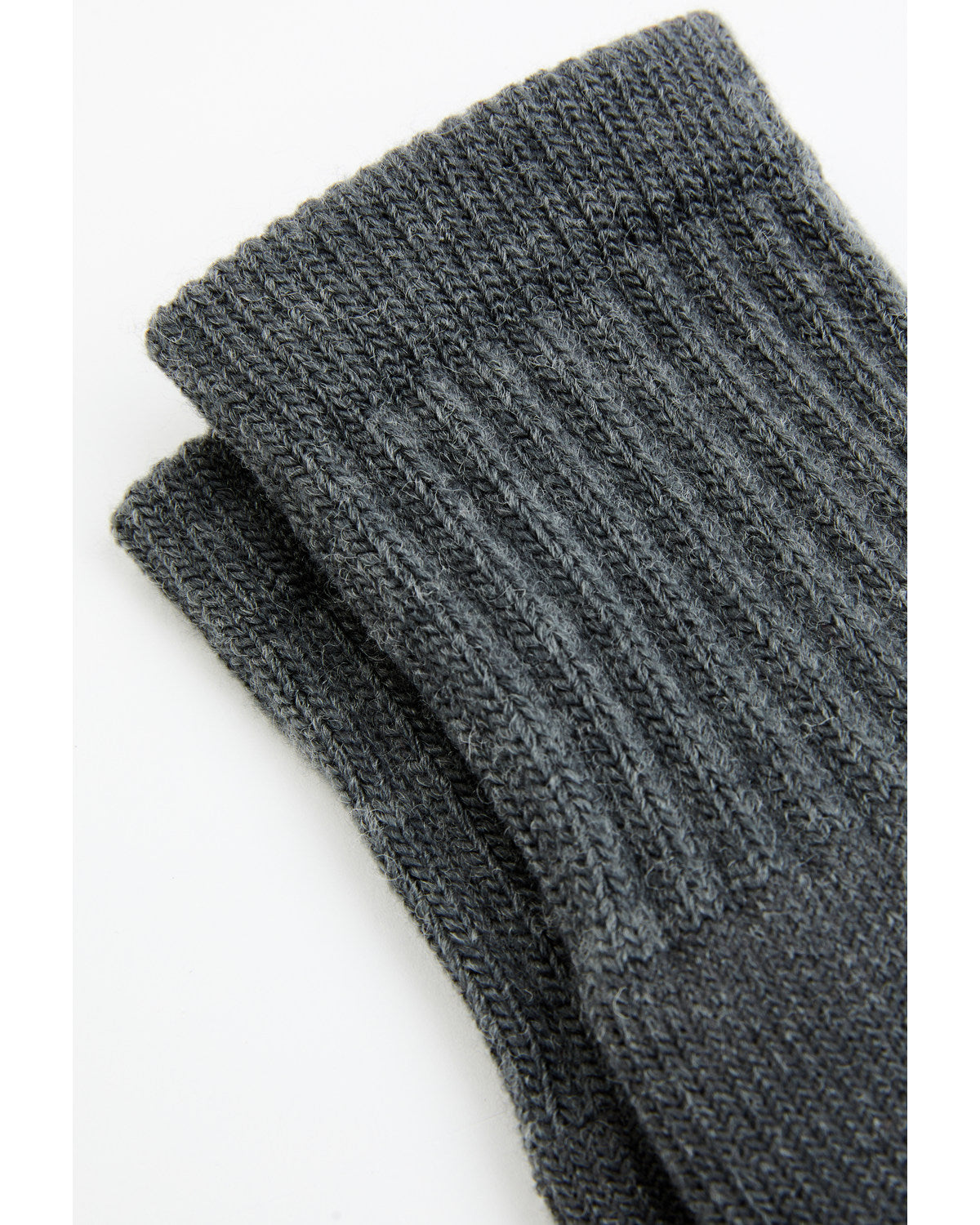 Men's Gray Wool Boot Sock Light Grey