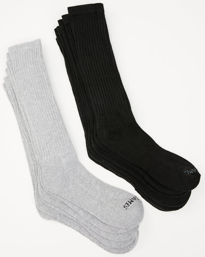 Men's Cushioned Boot Socks - 6 Pack Multi