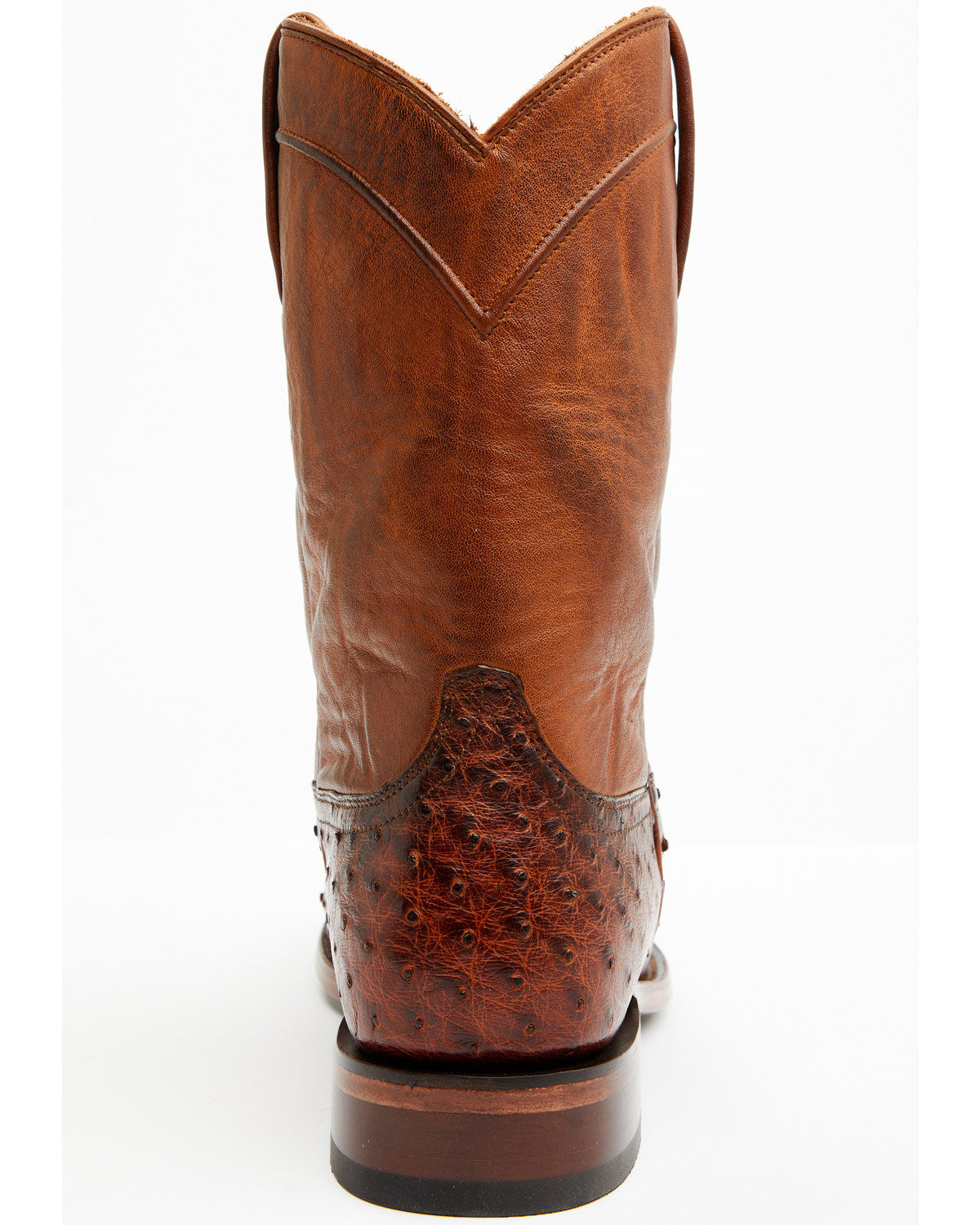 Black 1978® Men's Carmen Exotic Full-Quill Ostrich Roper Bo Cognac