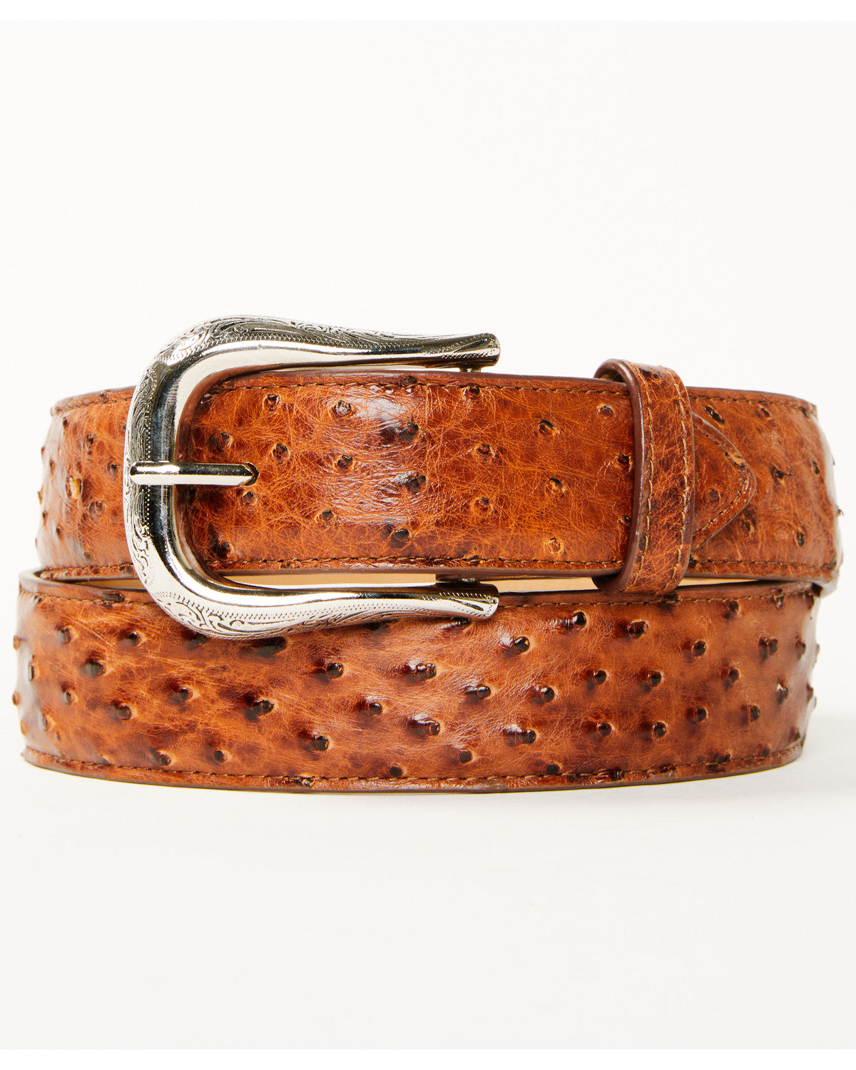Black 1978™ Men's Dawson Exotic Full Quill Ostrich Leather Cognac
