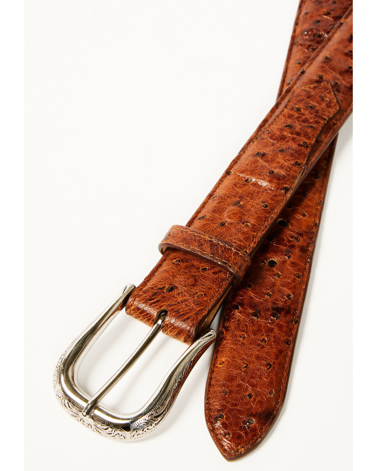 Black 1978™ Men's Dawson Exotic Full Quill Ostrich Leather Cognac